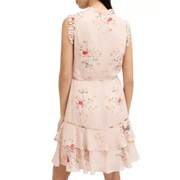 ALLSAINTS Ari Kora Mini Dress Size US 8 - Picture 4 of 14